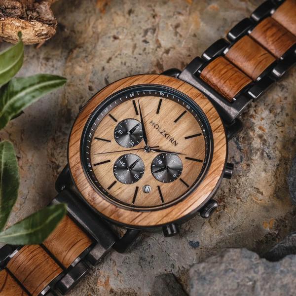 HOLZKERN Whakaari Volcano Herren Chronograph