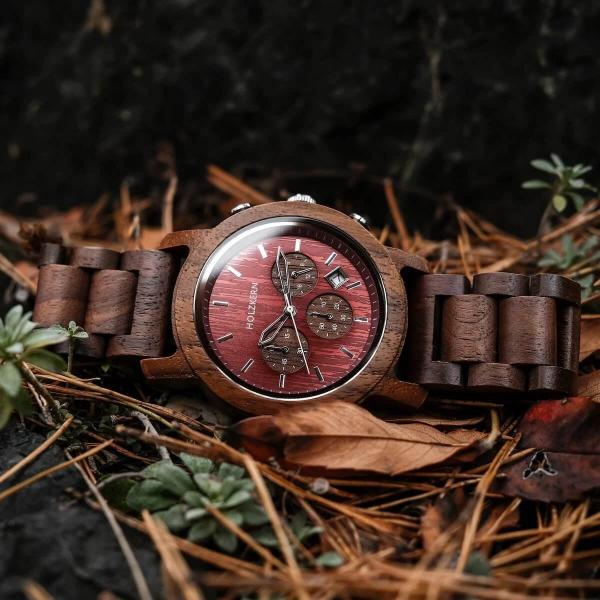 HOLZKERN Wildrebe Waldlauf Herren Chronograph
