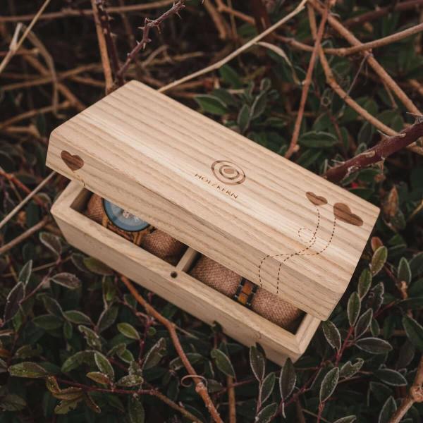 HOLZKERN | Doppelbox Catalpa (Herztraum)