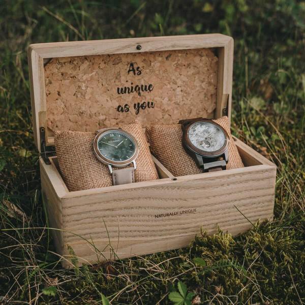 HOLZKERN | Doppelbox Catalpa (Sunrise)