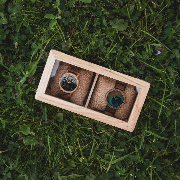 HOLZKERN | Doppelbox View Catalpaholz
