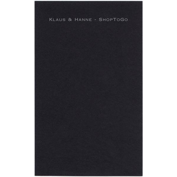 STOLZ MessageCard Blackline Karte