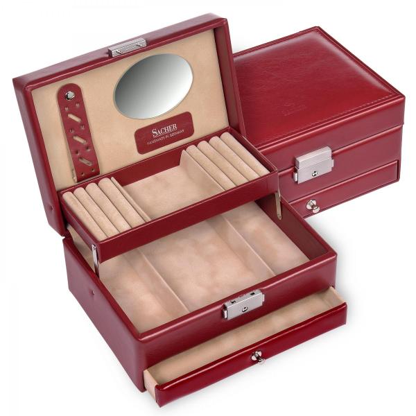 SACHER | Schmuckkassette Carola New Classic rot (15.000.295043)