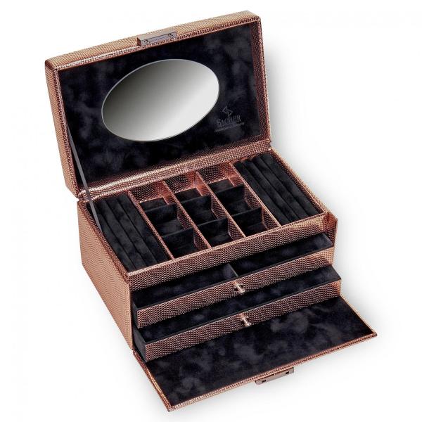 SACHER | Schmuckkasten Elly Lagarto Feinsysthetik roségold (25.505.130204)