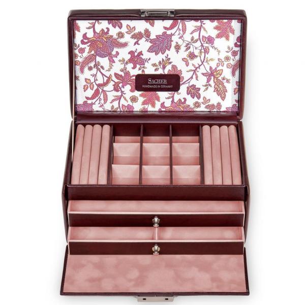 SACHER | Schmuckkoffer Elly Florage bordeaux (25.501.360102)