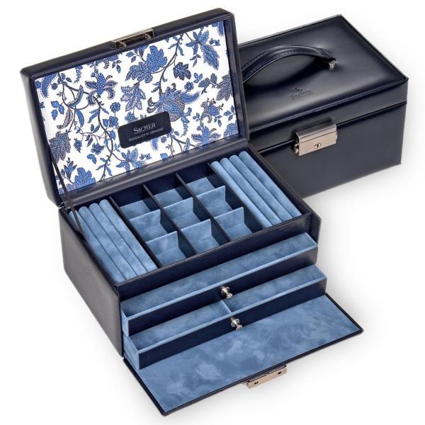 SACHER | Schmuckkoffer Elly Florage navy (25.501.014008)