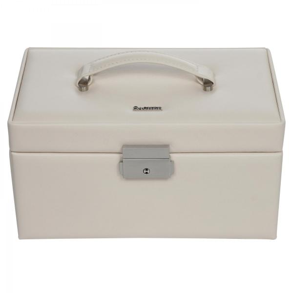 SACHER | Schmuckkoffer Elly Elegance Echtleder ivory (25.518.565608)