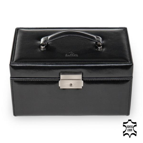 SACHER | Schmuckkoffer Elly New Classic Echtleder schwarz (25.107.010443)