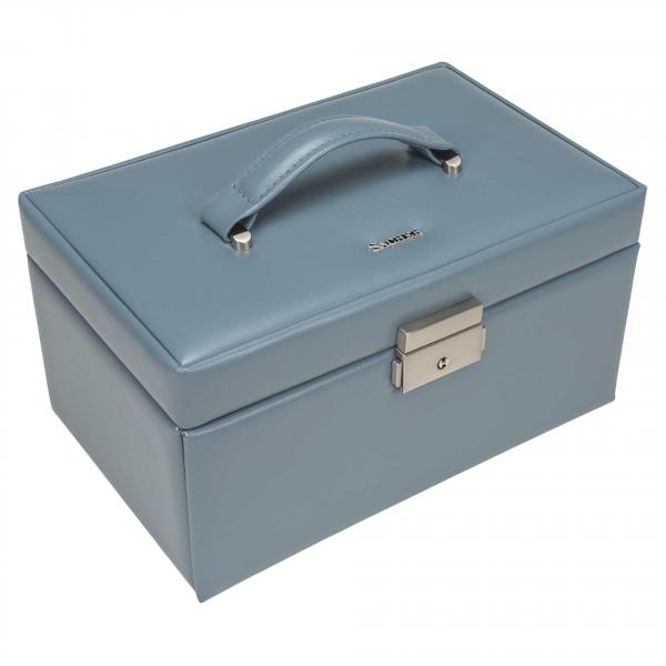 Preview: SACHER | Schmuckkoffer Elly Pastello Vollrindleder hellblau (25.107.560808)