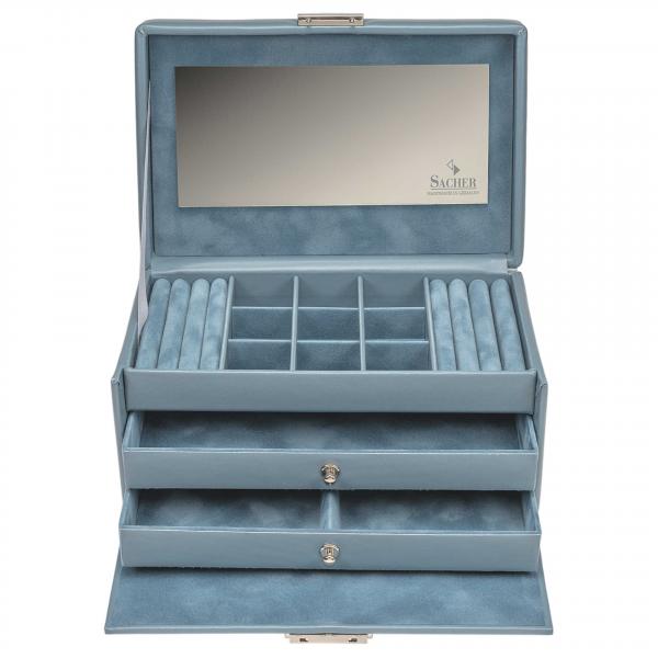 SACHER | Schmuckkoffer Elly Pastello Vollrindleder hellblau (25.107.560808)