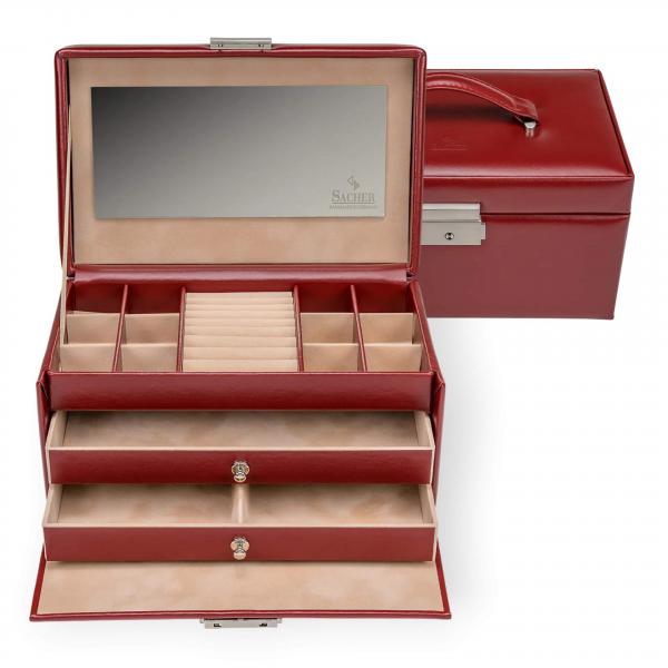 Preview: SACHER | Schmuckkoffer Emma Amadora rot (24.521.015043)