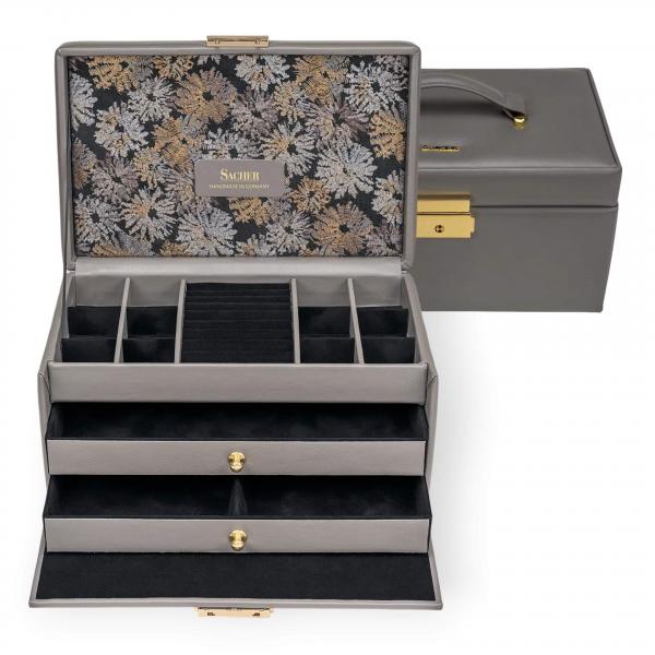 Preview: SACHER | Schmuckkoffer Emma Fleur Venice grau (24.510.561604)