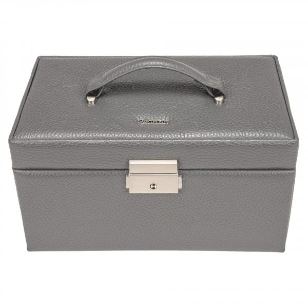 SACHER | Schmuckkoffer Emma Granello Vollrindleder grau (24.520.111621)
