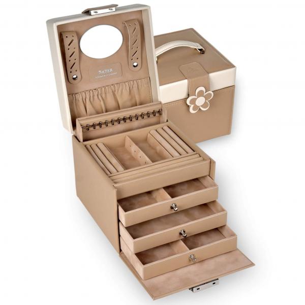 SACHER | Schmuckkoffer Erika Bella Fiore beige (28.000.507443)