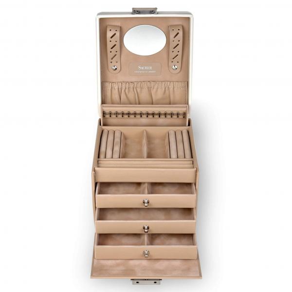 SACHER | Schmuckkoffer Erika Bella Fiore beige (28.000.507443)