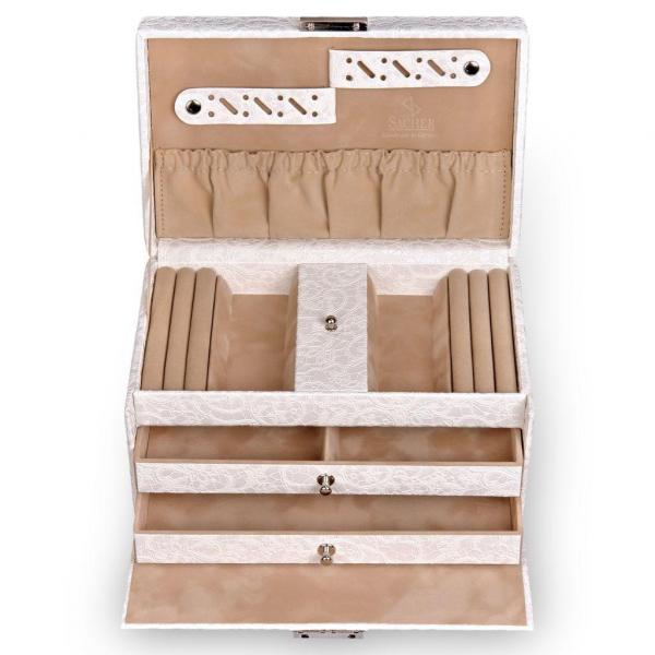 SACHER | Schmuckkasten Eva Nordic Style Tulle weiß (27.000.392043)