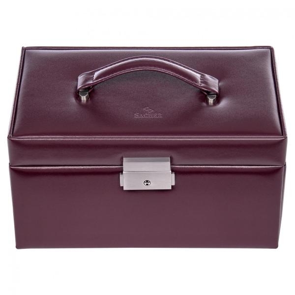 SACHER | Schmuckkoffer Eva New Classic Echtleder bordeaux (27.107.010143)