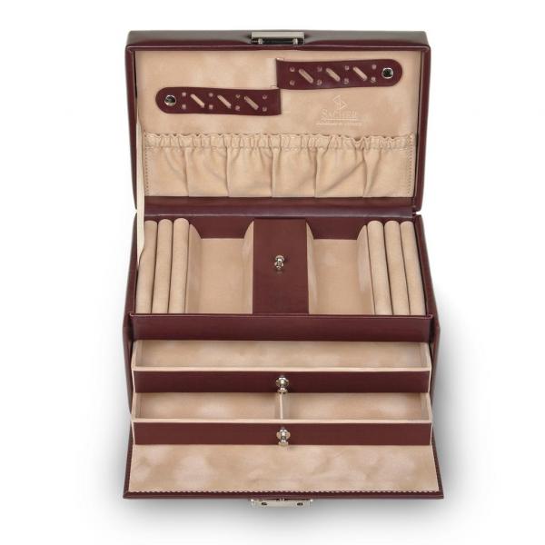 SACHER | Schmuckkoffer Eva New Classic Lederimitat Nappaoptik bordeaux (27.000.290143)