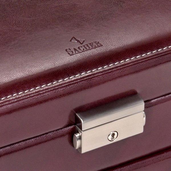 SACHER | Schmuckkasten Helen Florage Lederimitat bordeaux (34.501.360102)