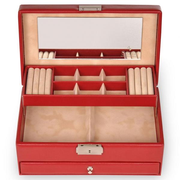 SACHER | Schmuckkasten Helen New Classic Lederimitat rot (34.000.295043)