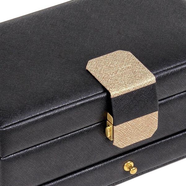 SACHER | Schmuckkasten Helen Saffiano Lederimitat schwarz (34.000.120443)