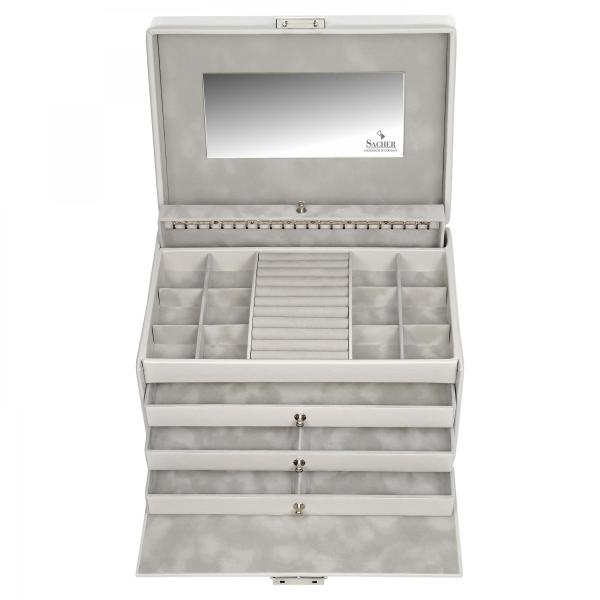 SACHER | Schmuckkoffer Jasmin Elegance Leder sand (72.518.561821)