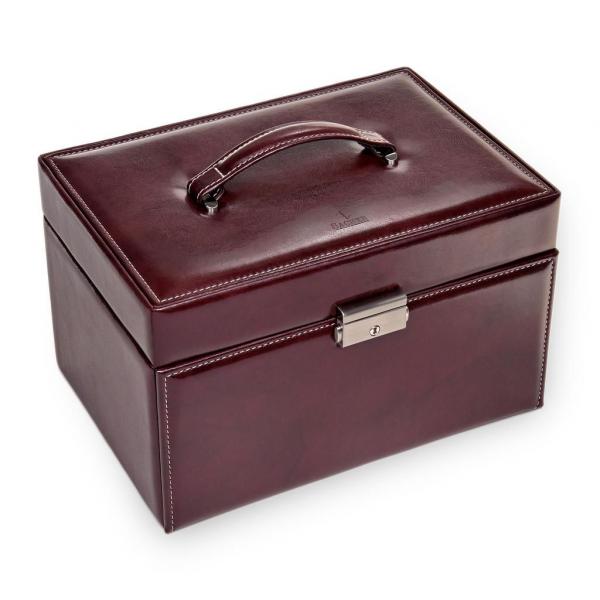 SACHER | Schmuckkoffer Jasmin Florage Leder bordeaux (72.501.360102)