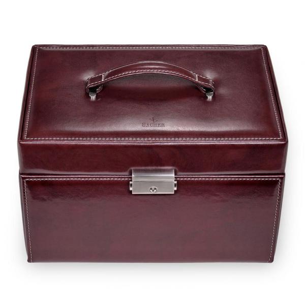 SACHER | Schmuckkoffer Jasmin Florage Leder bordeaux (72.501.360102)