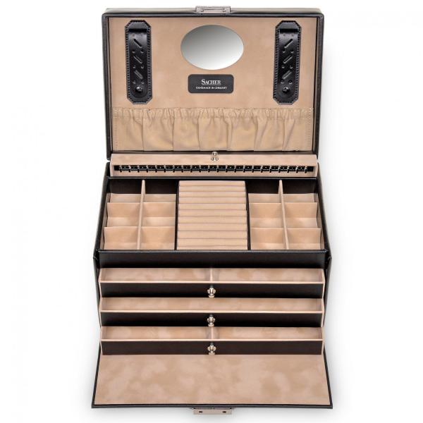 SACHER | Schmuckkoffer Jasmin New Classic schwarz (72.000.290443)