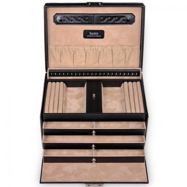 SACHER | Schmuckkoffer Julia New Classic Lederimitat schwarz (69.000.290443)