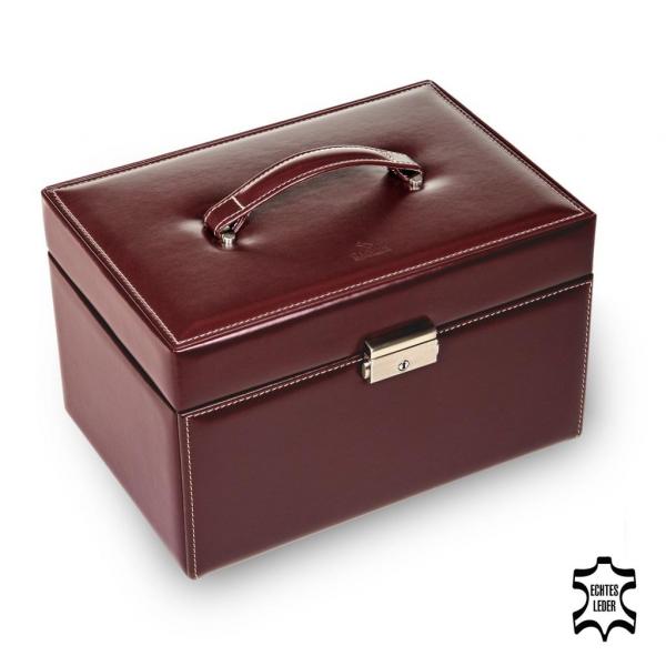 SACHER | Schmuckkoffer Katja New Classic Echtleder bordeaux (73.107.010143)