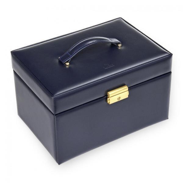SACHER | Schmuckkoffer Lena Acuro Echtleder navy  (77.301.014023)