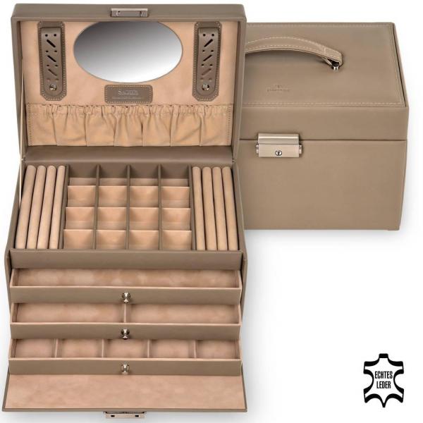 SACHER | Schmuckkoffer Lena Nature Echtleder taupe (77.107.565943)