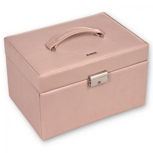 SACHER | Schmuckkoffer Lena Pastello Echtleder Vollrindleder rosé (77.107.560221)