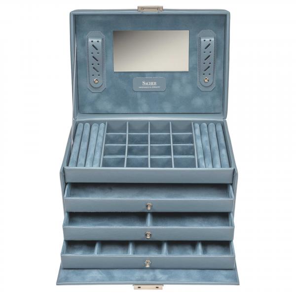 SACHER | Schmuckkoffer Lena Pastello Vollrindleder hellblau (77.107.560808)