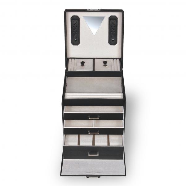 SACHER | Schmuckkoffer Lisa Tamigi Sport Echtleder schwarz (80.107.1504P62)