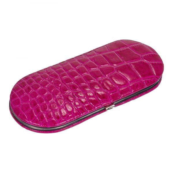 SACHER | Manikürenset 5-teilig Leder Kroko pink (TF200R.1007)