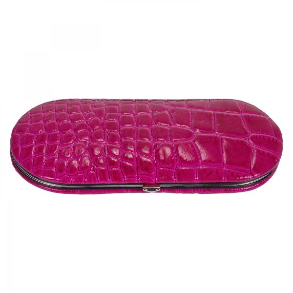 SACHER | Manikürenset 5-teilig Leder Kroko pink (TF200R.1007)