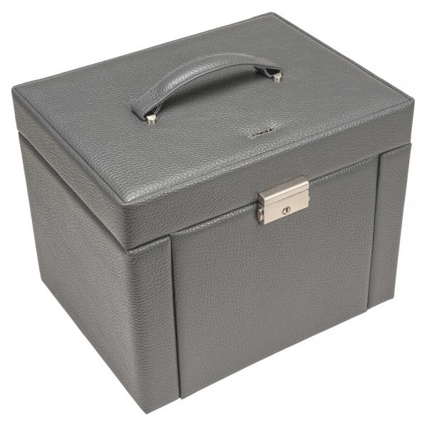 SACHER | Schmuckkoffer Marta Granello Vollrindleder grau (88.520.111621)