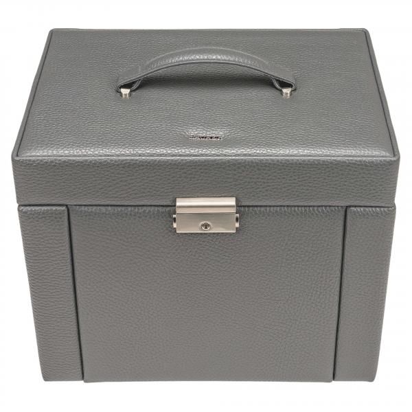 SACHER | Schmuckkoffer Marta Granello Vollrindleder grau (88.520.111621)