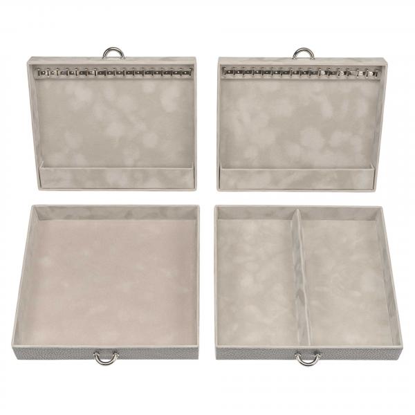 SACHER | Schmuckkoffer Marta Granello Vollrindleder grau (88.520.111621)