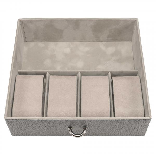 SACHER | Schmuckkoffer Marta Granello Vollrindleder grau (88.520.111621)