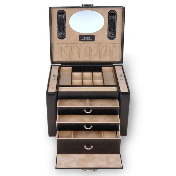 SACHER | Schmuckkoffer Marta New Classic Lederimitat schwarz (88.000.290443)