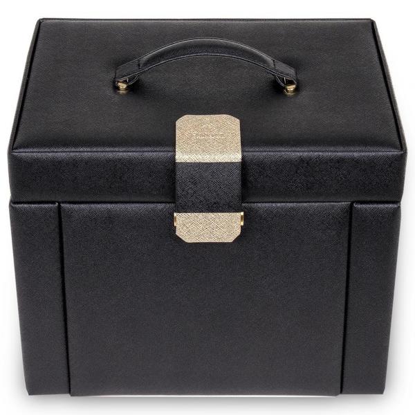 SACHER | Schmuckkoffer Marta Saffiano Lederimitat schwarz (88.000.120443)