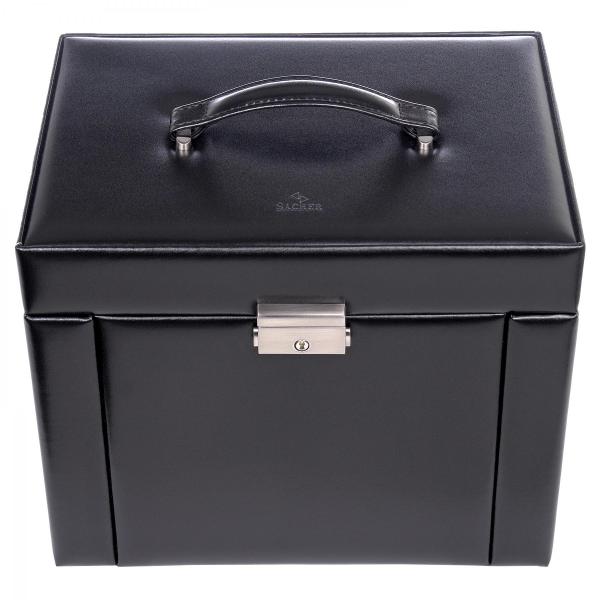 SACHER | Schmuckkoffer Maxima New Classic Leder schwarz (81.107.010443)