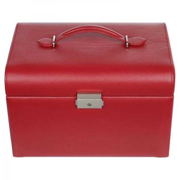 SACHER | Schmuckkoffer Sarah Lederimitat Nappaoptik rot (K7.000.290343)