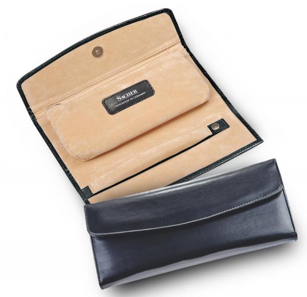 SACHER | Schmuckrolle New Classic Vollrindleder schwarz (1010.1104P18)