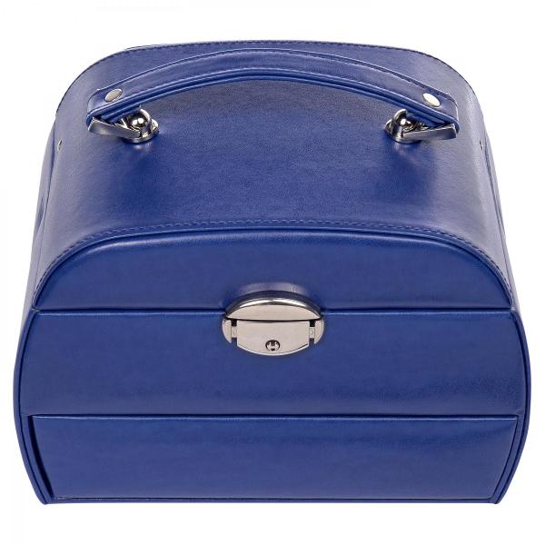 SACHER | Schmuckkoffer Selina Lederimitat Nappaoptik blau (K5.000.291043)