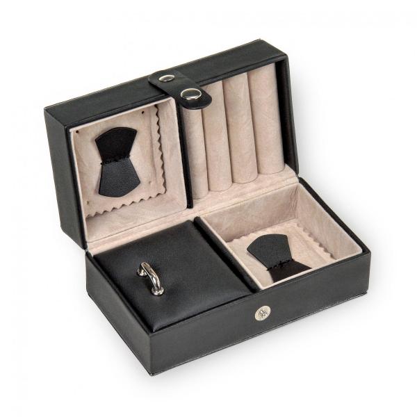 SACHER | Schmuckkoffer Selina Lederimitat Nappaoptik schwarz (K5.000.290443)