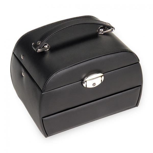 SACHER | Schmuckkoffer Selina Lederimitat Nappaoptik schwarz (K5.000.290443)
